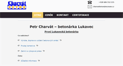 Desktop Screenshot of charvatbeton.cz